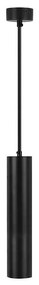 Luster na lanku 1xGU10/35W/230V 30 cm čierna