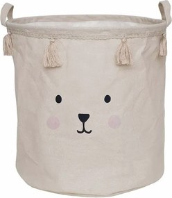 Úložný kôš medvedík béžový o 40 cm