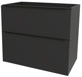 Mereo, Mereo Mailo, kúpeľňová skrinka 101 cm, čierne madlo, Multidecor, Čierna Supermat, MER-CN592SBCIPM