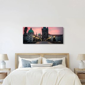 Obraz - Na Karlovom moste (120x50 cm)