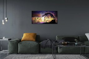 Obraz canvas Dračie lode mraky sea 120x60 cm
