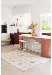 Béžový prateľný ručne tkaný bavlnený koberec 170x240 cm Kaarol Earth – Lorena Canals