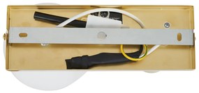 Moderné stropné svietidlo mosadzné 2-svetelné naklápacie - Lesly