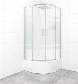 Sprchový kút štvrťkruh 90x90 cm SAT TEX SIKOTEXS90CRS170