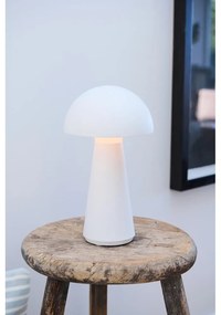 Biela vonkajšia stolová lampa na USB Sam - Sirius