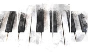 Obraz - Piano, aquarel (150x105 cm)