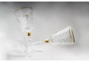 BOHEMIA PRESTIGE CONTE GOLD POHÁR NA VÍNO 260ML SADA 6 KS