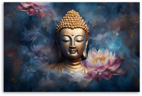 Gario Obraz na plátne Budha a kvety Rozmery: 120 x 80 cm
