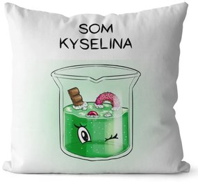 Vankúš Som kyselina (Veľkosť: 40 x 40 cm)