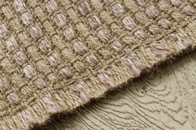 Koberec JUTE 3652 so strapcami, tmavobéžový