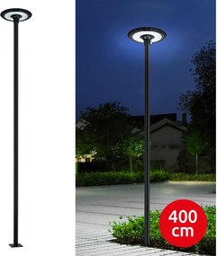 Brilagi-LED Vonkajšia pouličná lampa s 4 m stĺpom URBANSPARK LED/120W/230V čierna IP65
