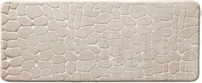Béžová textilná kúpeľňová predložka 50x120 cm Ricochet – douceur d'intérieur