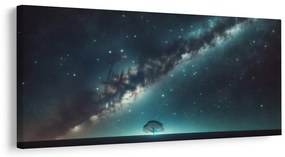 Obraz osamelý strom života v noci