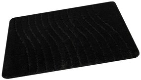 Kúpeľňový koberček Sara Black čierny, vlny