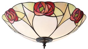 Endon 64182 - Stropné svietidlo Tiffany INGRAM 2xE27/60W/230V priemer 45 cm