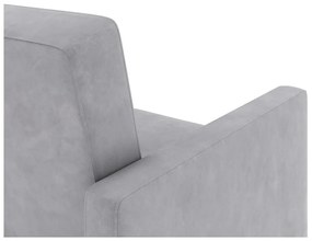 Svetlosivá zamatová rohová pohovka Lilly – Støraa