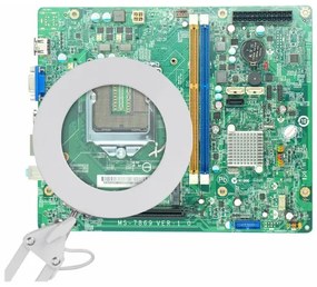 Extol - LED Stmievateľná stolná lampa s lupou LED/8W/5V 2900/4500/7500K biela