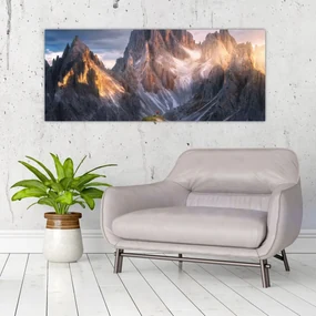 Obraz - Horská panoráma (120x50 cm)