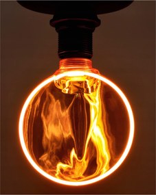 ECOLIGHT Dekoratívna LED žiarovka E27 4W 200lm G130 Amber Retro - rada ZERO