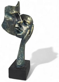 Stolná dekorácia 35x22x13 cm živica/patina