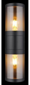 Globo 32014-2BS - Vonkajšie nástenné svietidlo XELOO 2xE27/60W/230V IP44