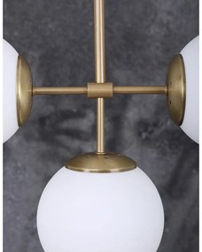 Biele/v zlatej farbe závesné svietidlo so skleneným tienidlom ø 15 cm Seagull – Squid Lighting