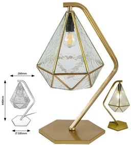 Dizajn lampa Rabalux 74201 NORAH TRANSPARENT 44*18,5