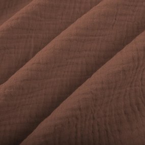 Biante Mušelínová obliečka na vankúš MSN-075 Hnedá 60 x 60 cm
