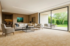 Condor Carpets, Metrážny koberec Serena 6642, na mieru, šíře 4m,5m, béžová, filc, chodba / predsieň