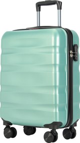 BONTOUR „Wave“ 3-dielna súprava kufrov s dvojitými kolieskami, s TSA zámkom, púdrovo zelená