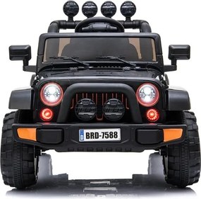 LEAN CARS Elektrické autíčko Jeep BRD-7588 čierne 4x4