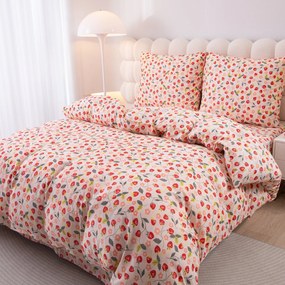 Obliečky z mikrovlákna STRAWBERRY ružové Rozmer obliečky: 70 x 90 cm | 140 x 200 cm