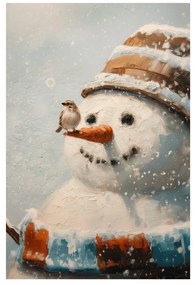 Obraz vianočná rozprávka so snehuliakom