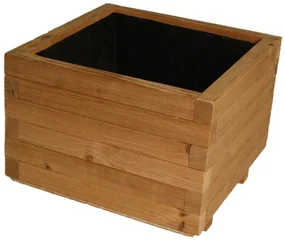 Drevený kvetináč Flor THERMOWOOD - 37 x 37 x 31 cm