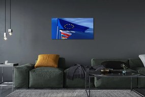 Obraz canvas rôzne vlajky 120x60 cm