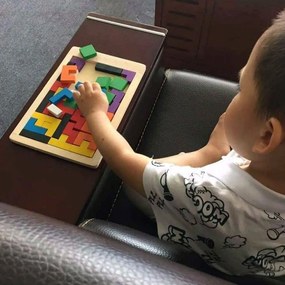 DAALO Dřevěné puzzle - tvary