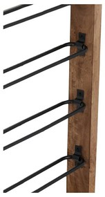 Hnedý nástenný regál na 8 fliaš vína Sorrento – Light &amp; Living