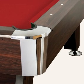 Biliardový stôl GamesPlanet® PREMIUM, červený,8 ft