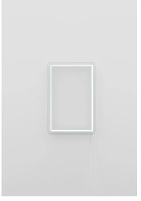 Biela nástenná svietiaca dekorácia Candy Shock Rectangle, 30 x 40 cm