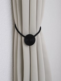 Magnetická spona na závesy Eliana (2ks) - čierna