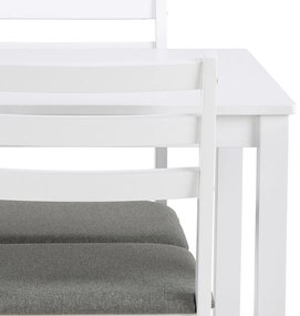 Jídelní set Alicante šedý/bílý