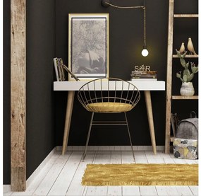 Pracovný stôl VERONIKA 74x100 cm biela/béžová