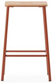 Barové stoličky v súprave 2 ks v tehlovej farbe (výška sedadla 65 cm) Abba – Marckeric
