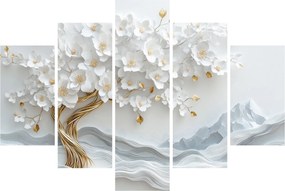 Obraz – 3D elegantný strom života (150x105 cm)