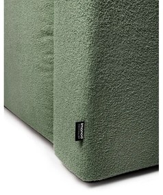 Zelená rozkladacia rohová pohovka z textílie buklé (ľavý roh) Quinoa – Bonami Selection