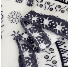 Mikroplyšová deka WINTER DEER, sivá Rozmer: 150 x 200 cm