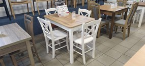 STIMA Stôl KONY Vyberte odtieň ->: Dub Wotan, Vybetre odtieň podnože ->: Biela, Vyberte rozmer ->: 110 x 70 cm