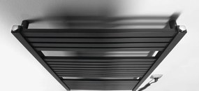 Aqualine Sapho, TONDI-E elektrické vykurovacie teleso, rovné, 600x970 mm, 400W, čierna matná, DE466T
