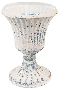 Béžová dekoračná plechová váza Fun Antique - Ø 9*11 cm