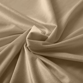 Biante Veľký zamatový oválny obrus Velvet Premium SVP-045 Kávovo béžový 160x200 cm